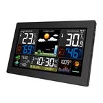 Meteostanica Solight, XL farebný LCD displej, teplota, vlhkosť, tlak, RCC, čierna