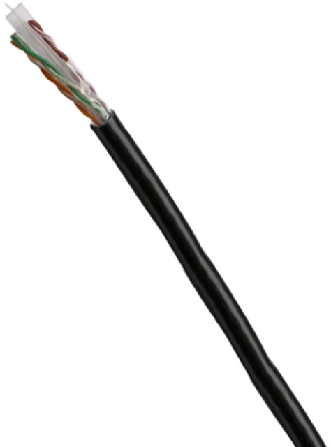 metráž DATACOM UTP drát CAT6 PE,Fca 100m černý OUTDOOR