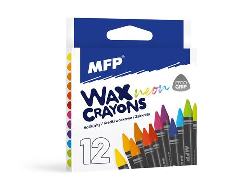 MFP Fluo vosky 12 farieb - trojuholníkové