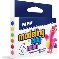 MFP Modelovací hmota 6 ks barev NEON 100g