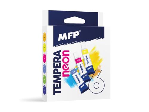 MFP Temperové farby sada 6ks 12ml NEON