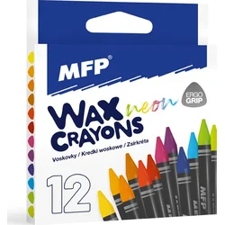 MFP Voskovky fluo 12 ks barev - trojhranné