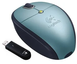MG LOGITECH Cordless Mini Optical Mouse for NBs, MODRÁ, USB