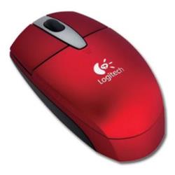 MG LOGITECH Cordless Optical Mouse for Notebooks red