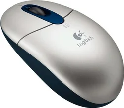 MG LOGITECH Cordless Pilot Optical Mouse Silver, USB/PS2