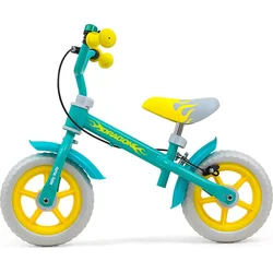 Milly Mally Dětské odrážedlo kolo Dragon s brzdou Mint