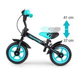 Milly Mally Detský bicykel Dragon s brzdou čierny