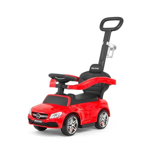 Milly Mally Odrážedlo s vodící tyčí Mercedes Benz AMG C63 Coupe red