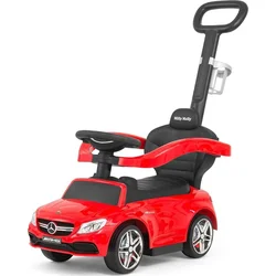 Milly Mally Odrážedlo s vodící tyčí Mercedes Benz AMG C63 Coupe red