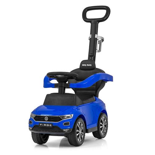 Milly Mally Odrážedlo s vodící tyčí VOLKSWAGEN T-ROC modré