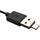 Miniaturní microUSB OTG adaptér FIXED pro mobilní telefony a tablety s pouzdrem, USB 2.0, černý
