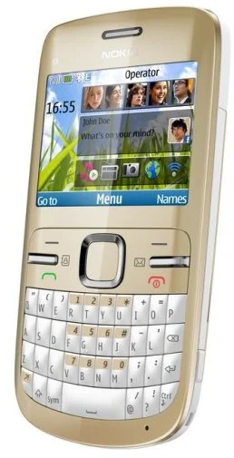 Mobilní telefon Nokia C300 Golden White (002V475) T.S.BOHEMIA