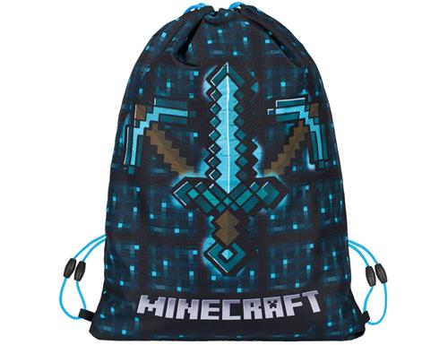 Modrá taška na sekeru a meč MINECRAFT