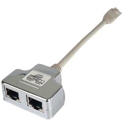 Modulární RJ45 distributor 2 porty 10/100Base T