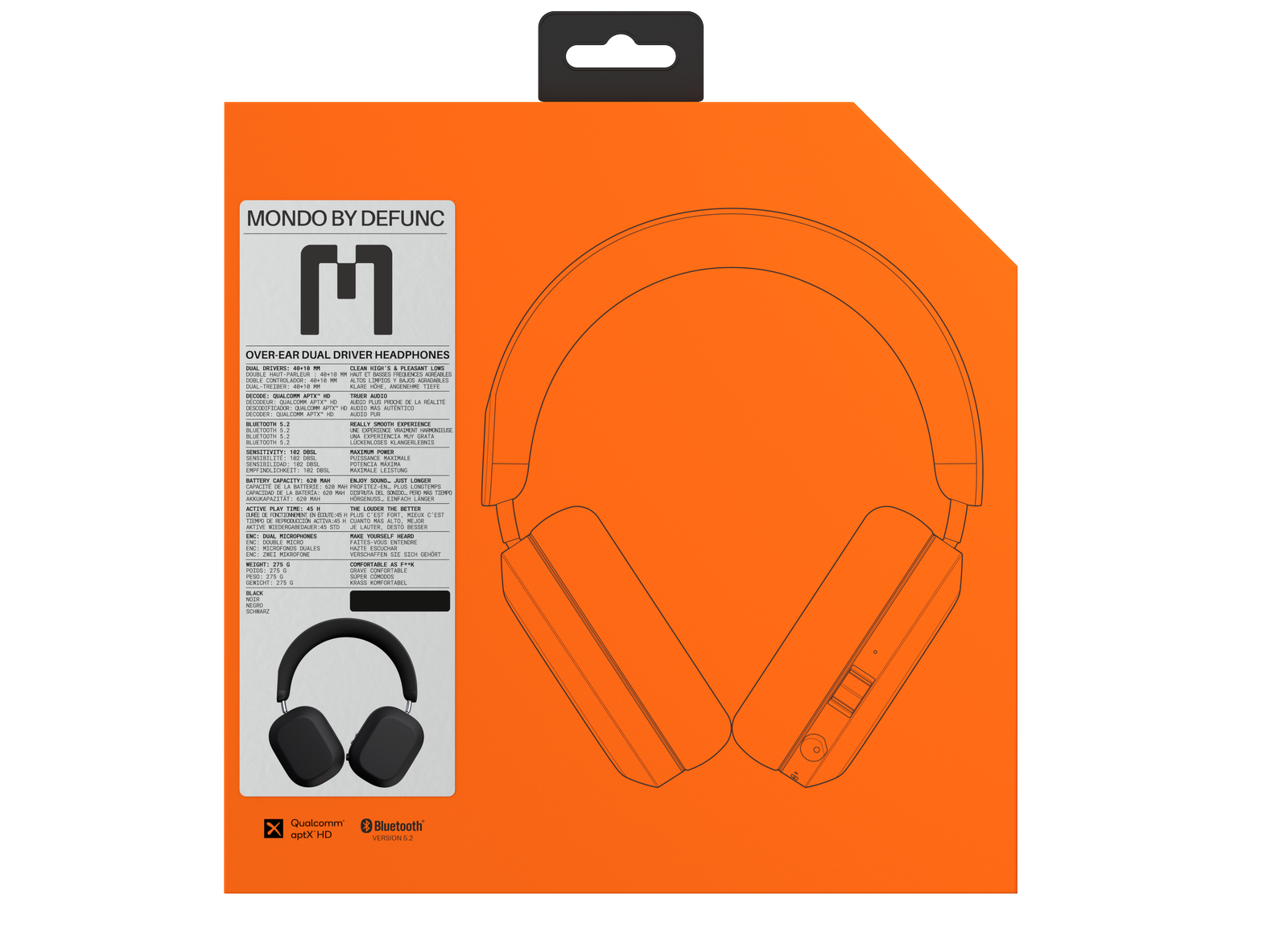 MONDO Over-Ear Headphones (Black)