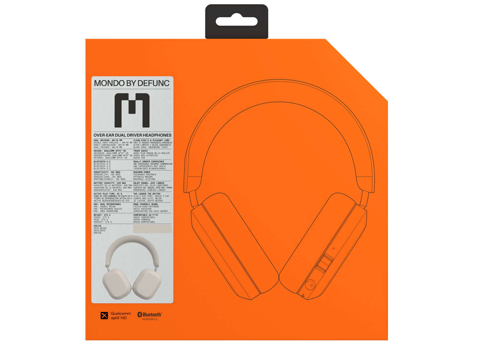 MONDO Over-Ear Headphones (Greige)