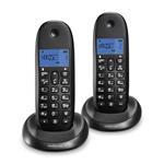 Motorola C1002CB+ Duo Black -Call blocking - Hands Free -Backlight Screen