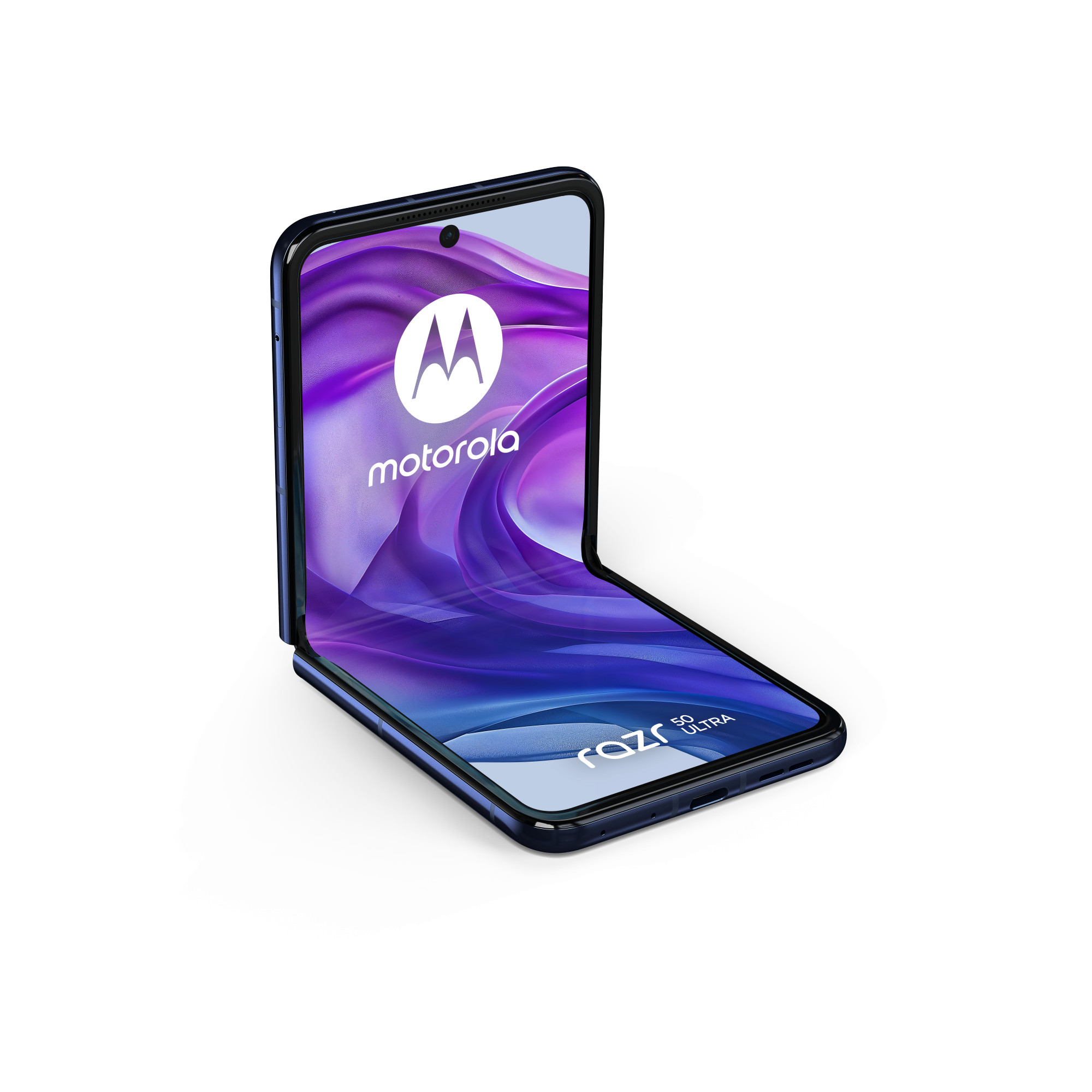 Motorola Razr 50 Ultra v odtieni Midnight Blue