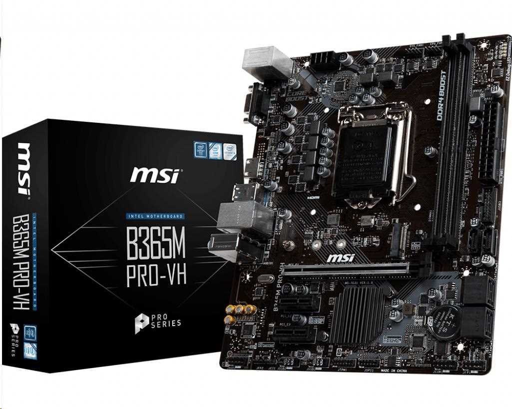 Msi b365m pro vh настройка биоса