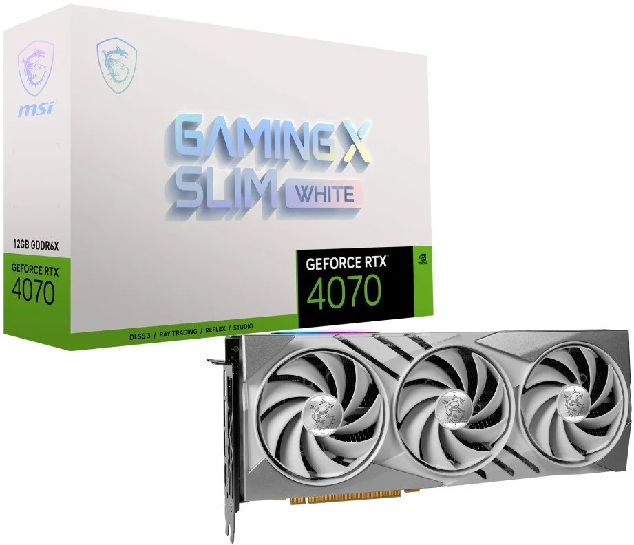MSI GeForce RTX 4070 Gaming X SLIM White 12G