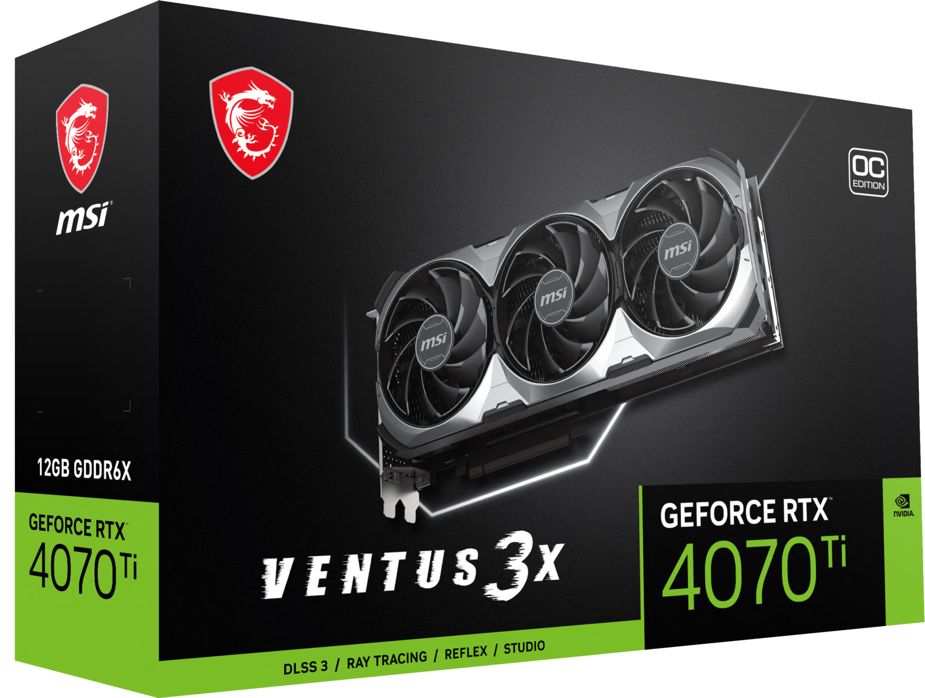 MSI GeForce RTX 4070 Ti VENTUS 3X 12G OC
