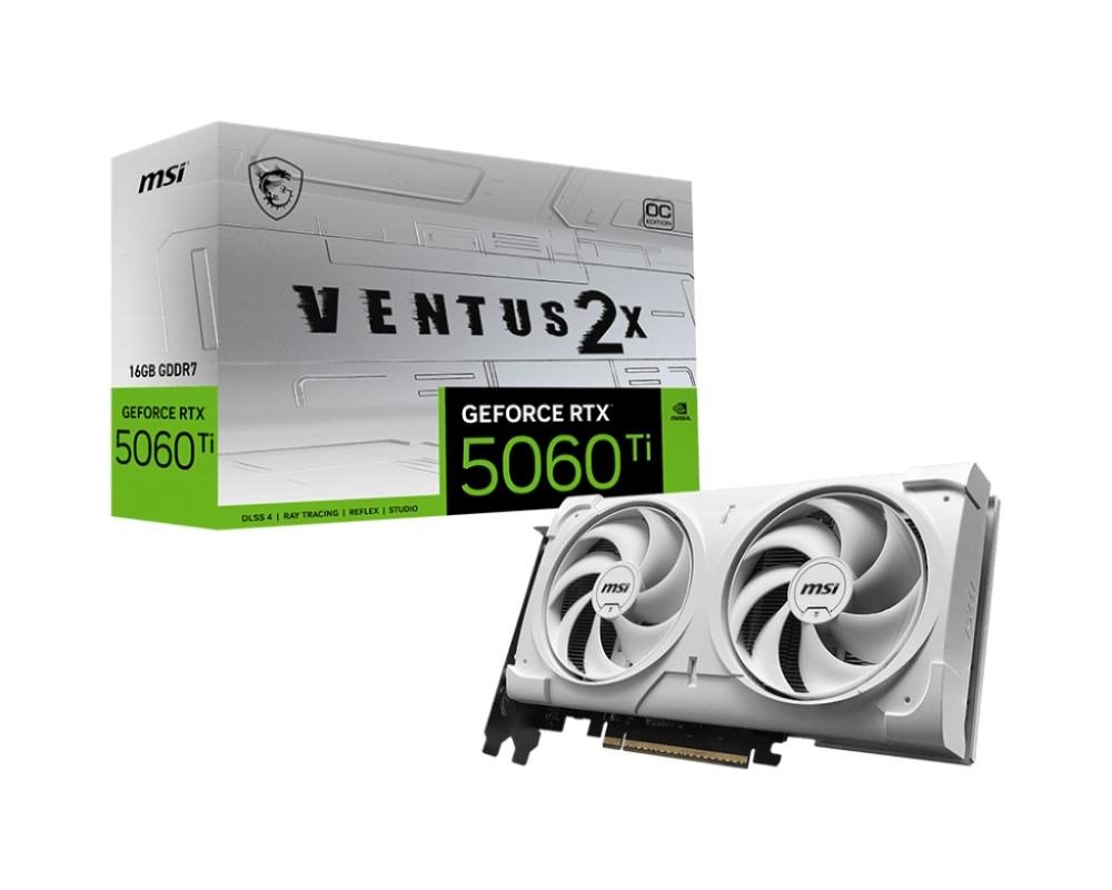 MSI GeForce RTX 5060 Ti 16G VENTUS 2X OC WHITE