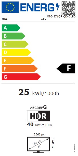 MSI MPG 271QR QD-OLED X50