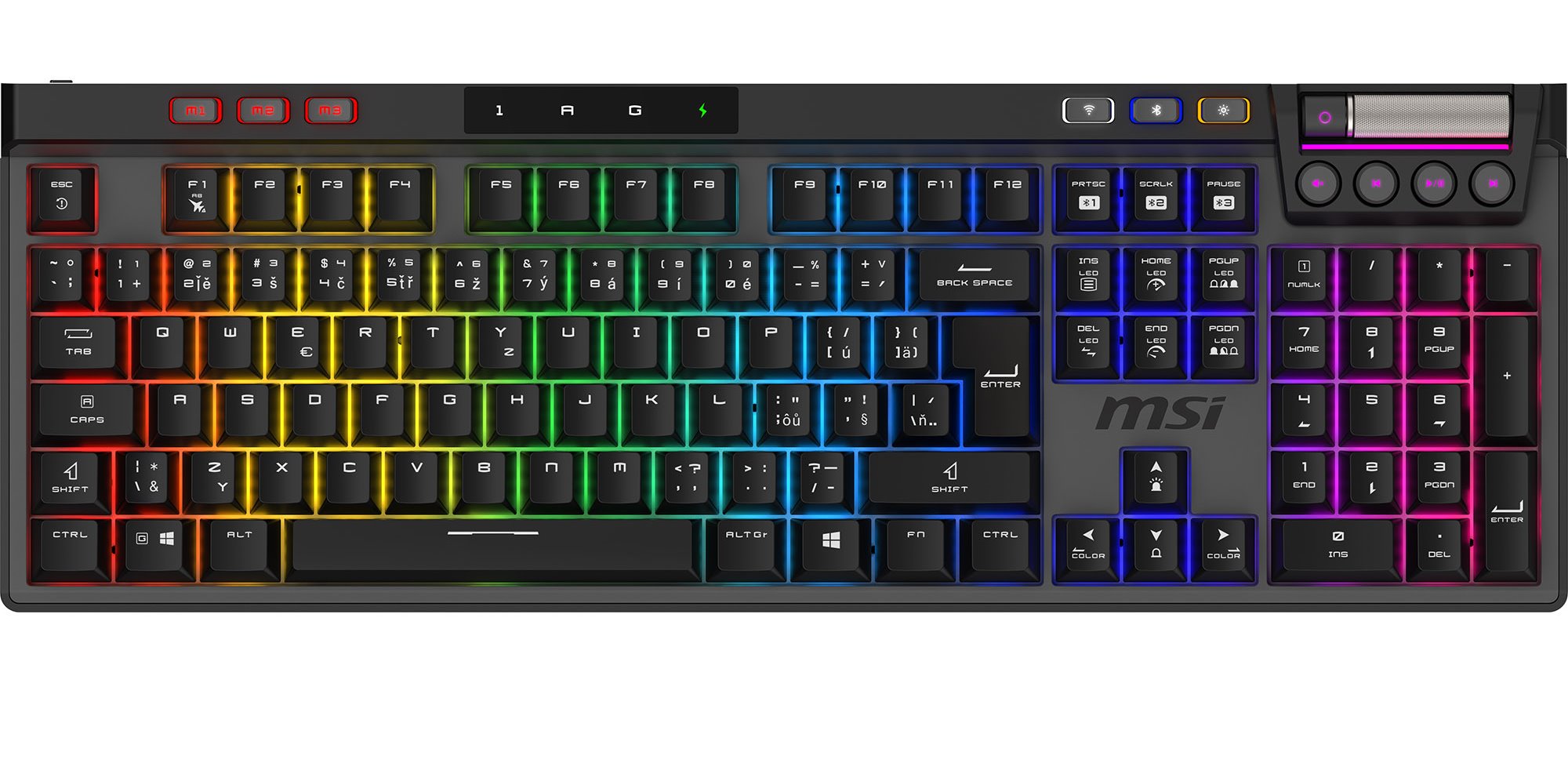 MSI STRIKE PRO Wireless Silent, CZ+SK layout