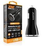 Múdra nabíjačka do auta ALIGATOR Power Delivery 20W, USB-C + USB-A CHPD0005