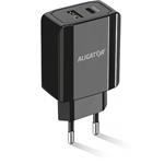 Múdra sieťová nabíjačka ALIGATOR Power Delivery 20W, USB-C + USB-A CHPD0004