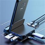 Multifunkčná stolová dokovacia stanica Baseus Mate Docking USB-C (USB-C, USB 3.0, 2*USB 2.0, 4KHDMI, čítačka kariet microSD/SD)