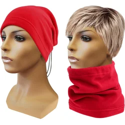 Multifunkční šátek 2v1 Fleece, červený
