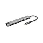 Multimediálny rozbočovač Epico 7v1 8K s konektorom USB-C - vesmírne sivý