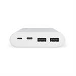 Multiportová power banka Epico 20 100 mAh - biela