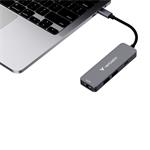Multiportový rozbočovač Verbatim USB-C Essentials 4 porty