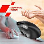 Myš CANYON MW-25 Ergonomická LED AA Dvojitý režim Bezdrôtová čierna