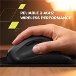 Myš CANYON OnClick 17 Ergonomická 6 tlačidiel 1600 DPI bezdrôtová čierna
