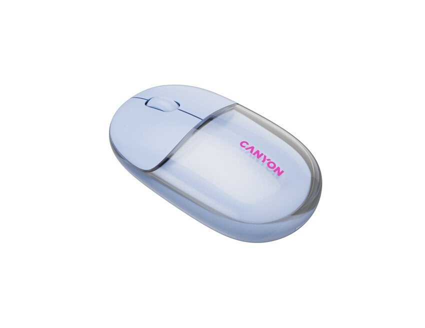 Myš CANYON OnClick 24 BT/ Wireless Transparent/Blue