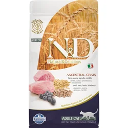 N&D LG CAT Adult Lamb & Blueberry 1,5kg granule pre mačky