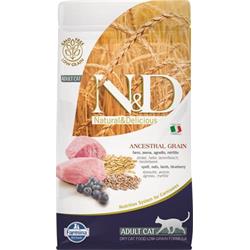 N&D LG CAT Adult Lamb & Blueberry 1,5kg granule pro kočky