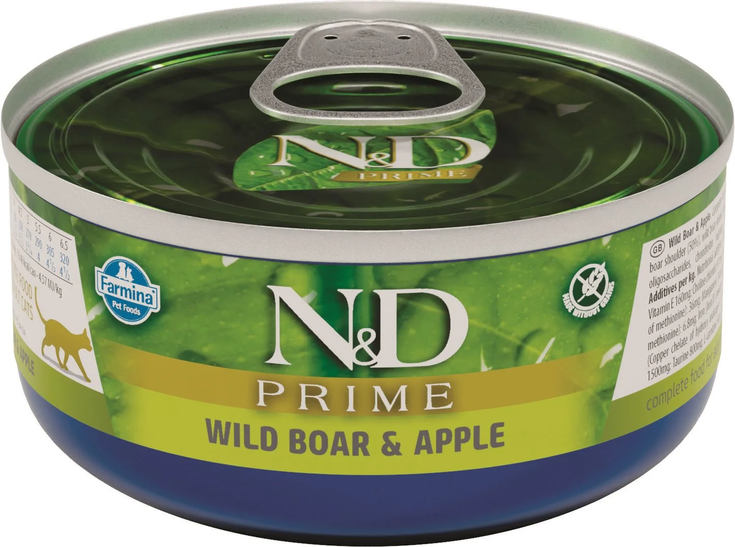 N&D PRIME CAT Adult Boar & Apple 70g konzerva pro kočky