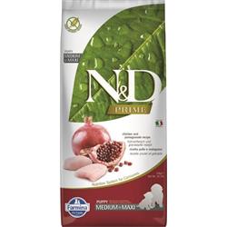 N&D PRIME DOG Puppy M/L Chicken & Pomegranate 12kg granule pro štěňata