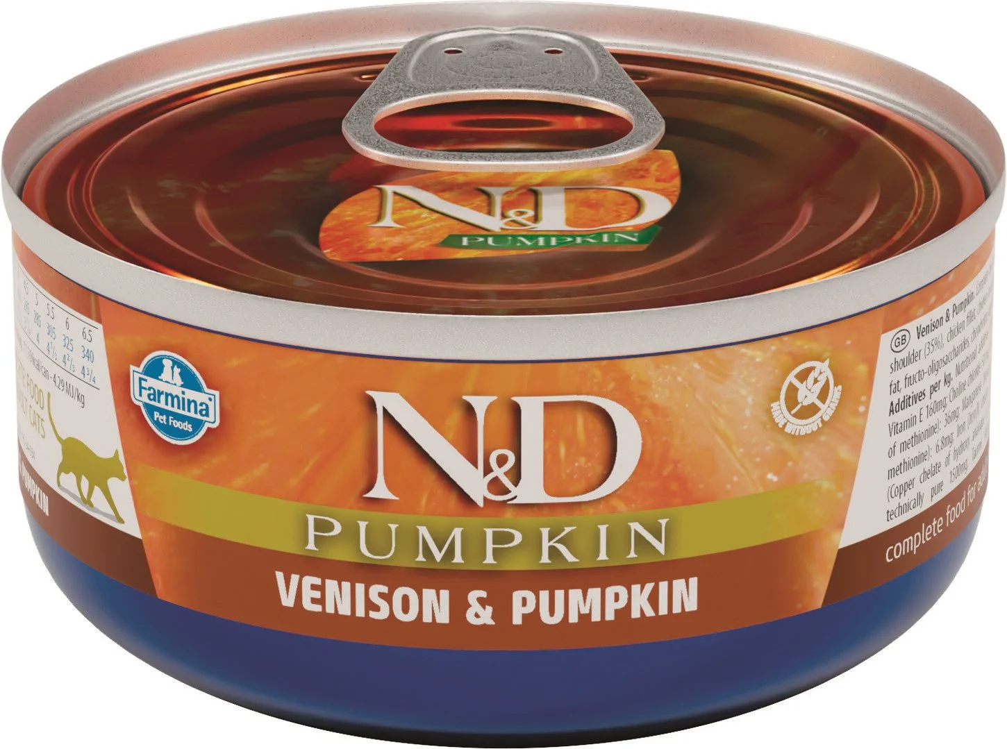 N&D PUMPKIN CAT Adult Venison & Pumpkin 70g konzerva pro kočky