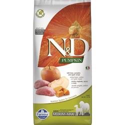 N&D PUMPKIN DOG Adult M/L Boar & Apple 12kg granule pre psov
