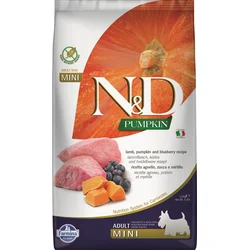 N&D PUMPKIN DOG Adult Mini Lamb & Blueberry 2,5kg granule pre psy