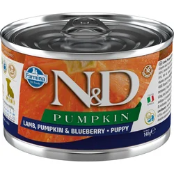 N&D PUMPKIN DOG Puppy Lamb & Blueberry Mini 140g konzerva pro štěňata