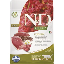 N&D QUINOA CAT Urinary Duck & Cranberry 300g granule pre mačky