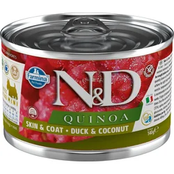 N&D QUINOA DOG Adult Duck & Coconut Mini 140g konzerva pre psy