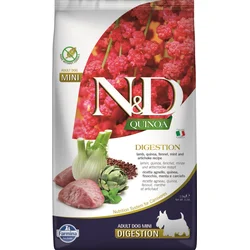 N&D QUINOA DOG Digestion Lamb & Fennel Mini 2,5kg granule pro psy