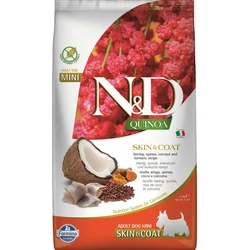 N&D QUINOA DOG Skin & Coat Herring & Coconut Mini 2,5kg granule pro psy